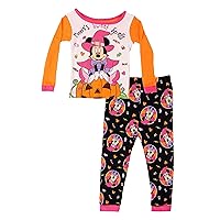 Disney Girls' Minnie Mouse 2-Piece Snug-Fit Cotton Pajamas Set