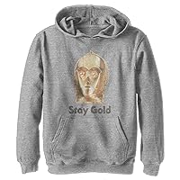 STAR WARS Boy's The Rise of Skywalker C-3PO Stay Gold Pull Over Hoodie