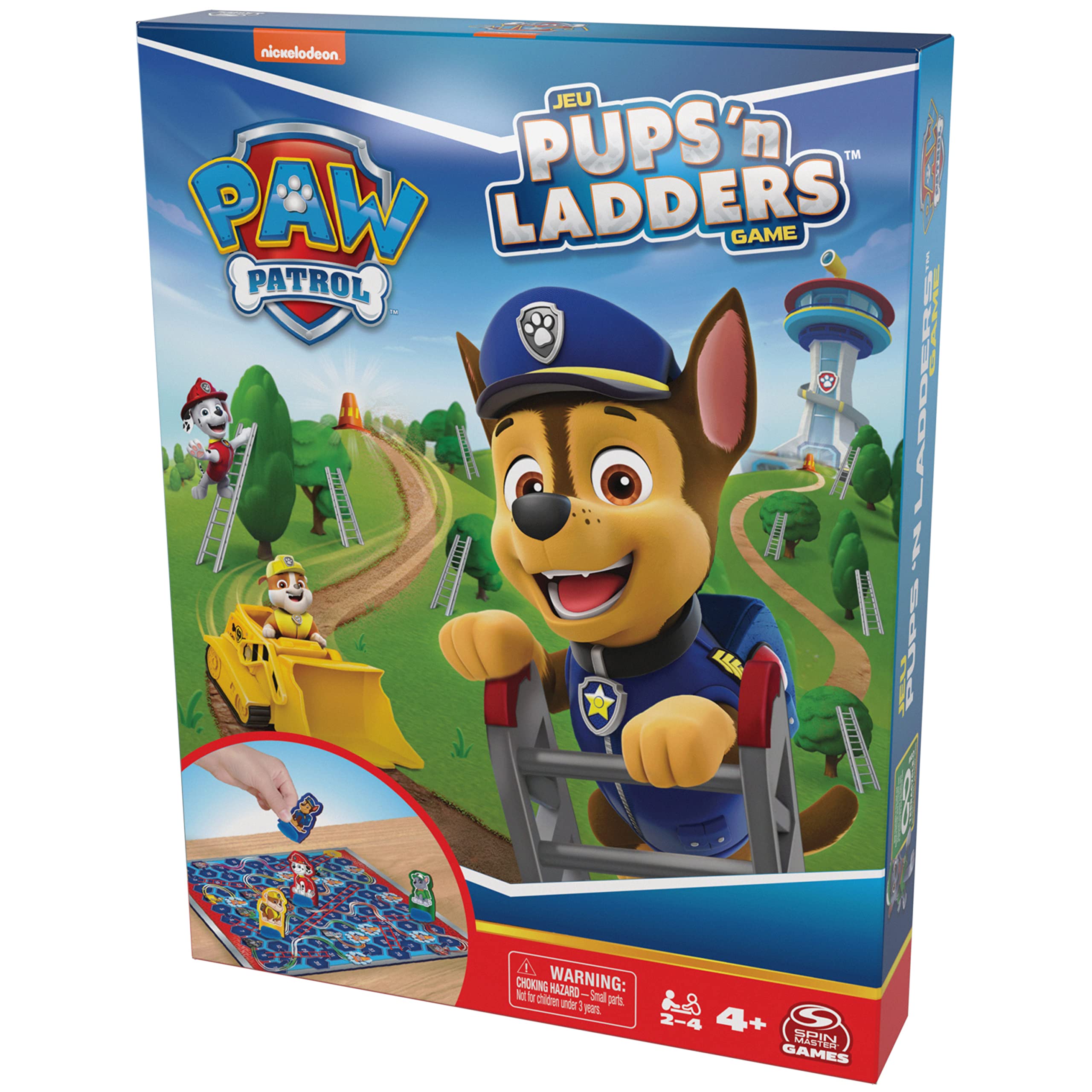PAW Patrol Pups ‘N Ladders Game | PAW Patrol Toys Toddler Toys Kids Toys | Games for Girls Fun Games Family Games Kids Games, for Preschoolers Ages 4 and up