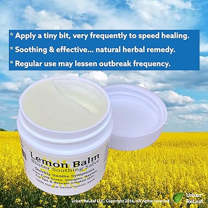 Urban ReLeaf Lemon Balm Salve! Quickly Soothe Itchy Blisters, Rashes, Bumps, Bug Bites. 100% Natural Goodbye, Itchy red Bumps! (1)