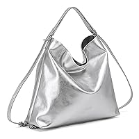 Hobo Bag for Women Vegan Leather Shoulder Purses Top Handle Tote Satchel Backpackable Handbags