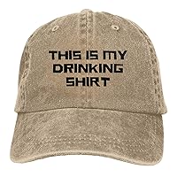 This is My Drinking Baseball Cap for Women Men Snapback Hat Breathable Cap