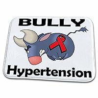 3dRose Bully Hypertension Awareness Ribbon Cause Design - Dish Drying Mats (ddm-114297-1)