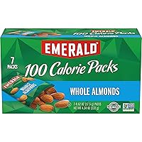 Emerald 34325 100 Calorie Pack All Natural Almonds, 0.63oz Packs, 7/Box