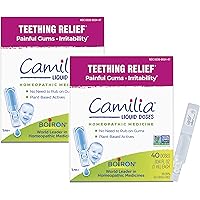 Camilia Drops 40 Count (Pack of 2) Relief of Painful or Swollen Gums and Irritability in Babies - for Daytime and Nighttime - Liquid Drop for Baby