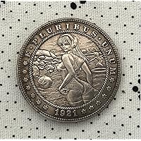 Anime Girl Coin United States Morgan Hobo Coin Two-Dimensional Coin Commemorative Coin Anime Coin Souvenir Gift