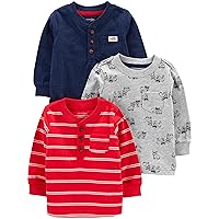 Simple Joys by Carter's Baby Boys' 3-Pack Long Sleeve Shirts