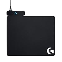 LogitechG PowerPlay Wireless Charging Mouse Pad, Compatible with G Pro/ G903/ G703/ G502 Lightspeed Gaming Mice - Black (Renewed)