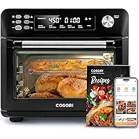 COSORI Air Fryer Toaster Oven, 12-in-1 Convection Ovens CS100-AO Black and Food Tray, with Food Tray and Fryer Basket