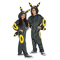 Disguise Umbreon Costume, Official Pokemon Deluxe Kids Costume with Headpiece, Size (10-12)