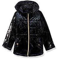 Limited Too Girls' Crushed Velvet Anorak with Sequins