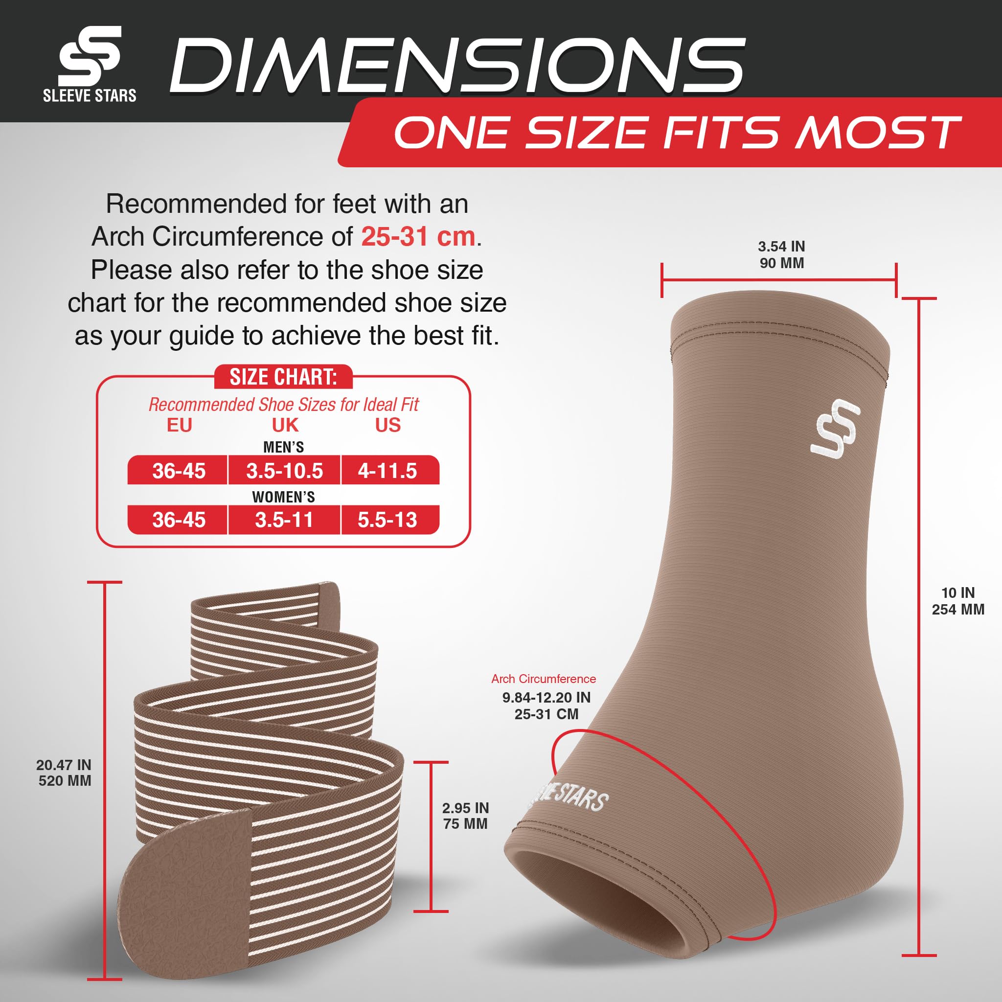 Sleeve Stars Ankle Brace Support