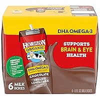 Shelf-Stable 1% Low Fat milk Boxes with DHA Omega-3, Chocolate, 8 oz., 6 Pack (Pack 3)