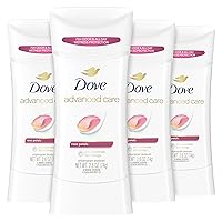 Dove Advanced Care Antiperspirant Deodorant Stick Rose Petals 4 Count for after shave care for underarms 72 hour odor control with all-day sweat protection stick for soft underarms 2.6 oz