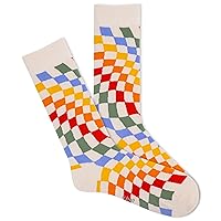 K. Bell Men's Fun Patterns & Designs Crew Socks-1 Pairs-Cool & Classic Novelty Gifts