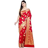 Chandrakala Mothers Day Gifts for Mom, Banarasi Saree with Unstitched Blousepiece, (1250)