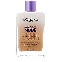 L'Oreal Paris Magic Nude Liquid Powder Bare Skin Perfecting Makeup SPF 18, Natural Buff, 0.91 Ounces