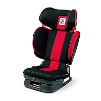 Peg Perego Viaggio Flex 120 - Booster Car Seat - for Children from 40 to 120 lbs - Made in Italy - Monza (Black & Red)