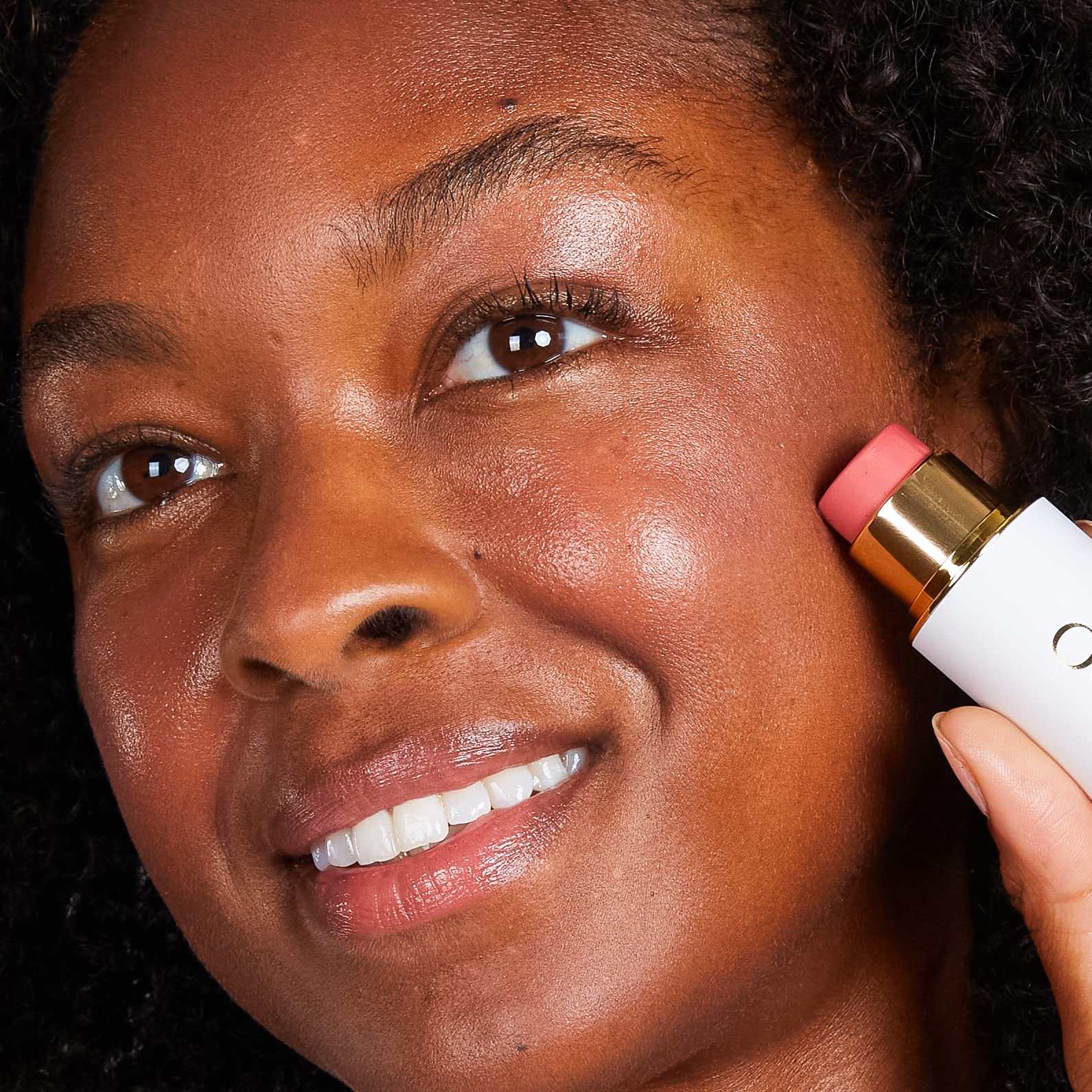 Ogee Sculpted Face Stick (ROSE QUARTZ - ROSE BLUSH) Certified Organic Face Makeup - Multi-Use Cream Blush for Cheeks, Lips & Face