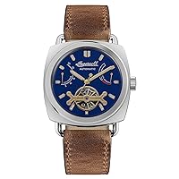 Ingersoll Nashville Mens Analog Automatic Watch with Synthetic Leather Bracelet I13001