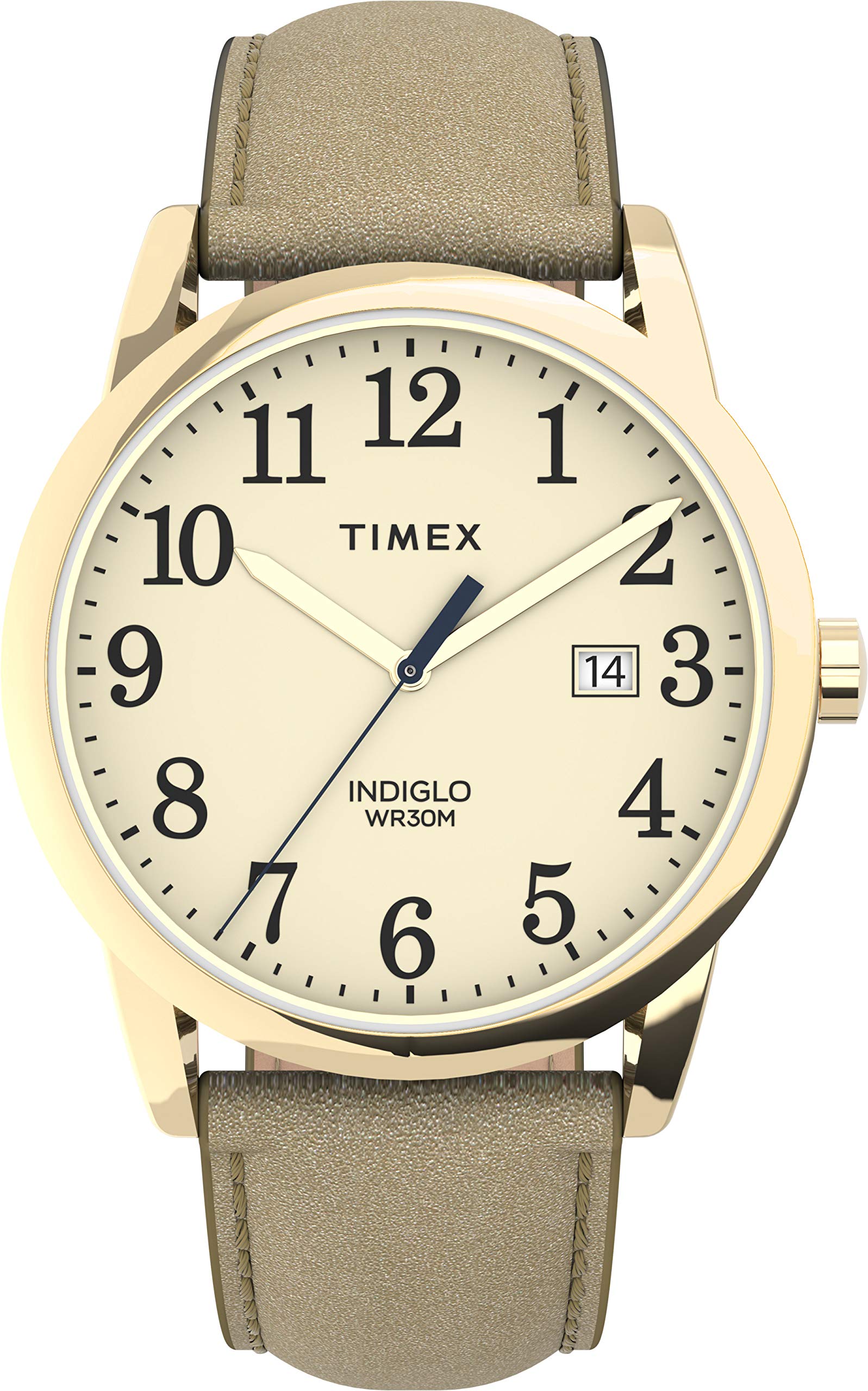 Timex Women's Easy Reader Date Leather Strap 38mm Watch