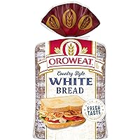 Oroweat Country White Bread, Country Bread Free From Artificial Colors, Flavors and Preservatives, 24 Oz Loaf