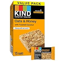 Healthy Grains Bars, Oats & Honey, Gluten Free, 15 Count
