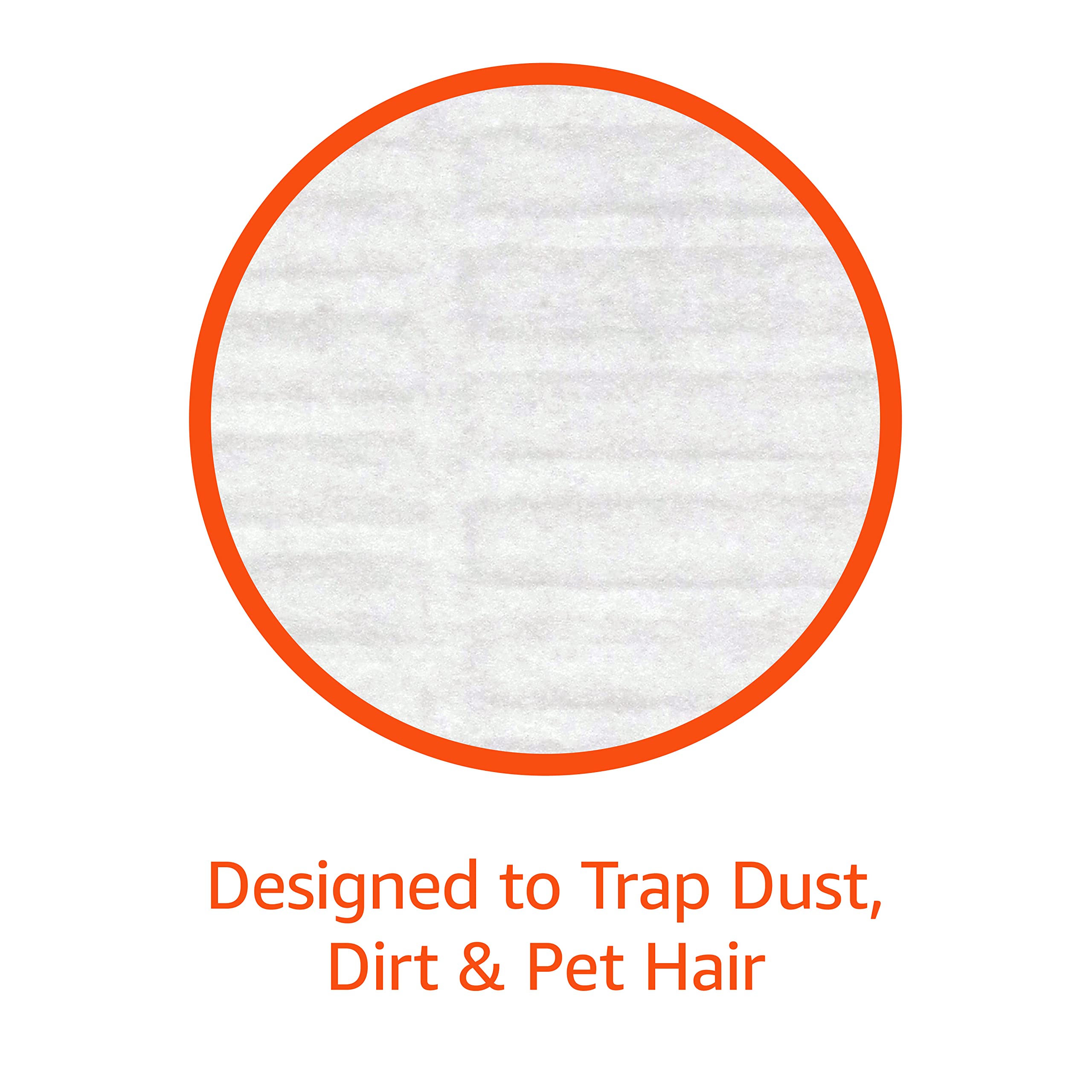 Amazon Basics Dry Floor Cleaning Cloths to Trap Dust, Dirt, Pet Hair, 64 Count (Previously Solimo), White, 10.4