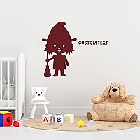 Customized Cute Shape Halloween Sticker - Halloween Funny Witch and Broom Sticker with Custom Text for Kids - Personalize Your Halloween Design 46x53 inches inches