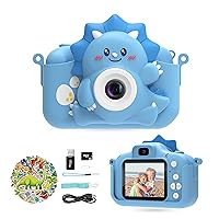 Kids Camera for Girls and Boys, HiMont Digital Camera for Kids with 32GB SD Card, 1080P Toddler Camera & Selfie Video Camera Suitable for Birthday & Christmas Toy Gift for Kids Age 3-10 (Blue)