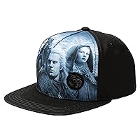 JINX Netflix's The Witcher End of The Journey Snapback Baseball Hat, Black, Adult Size