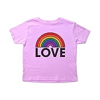 Rainbow Toddler Shirt/Love/Unisex Crew Neck Tee/LGBT Friendly Kids Shirt