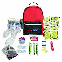 Ready America Tornado Emergency Kit 2-Person, 3-Day Backpack, Includes Emergency Food, Water, First Aid Kit, Survival Blanket, Safety Goggles, Portable Disaster Preparedness Go-Bag