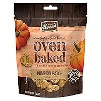Merrick Oven Baked Dog Treats, Natural and Crunchy Bag of Treats, Pumpkin Patch with Real Pumpkin Snack - 11 oz. Bag