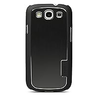 Cygnett CY0874CXURB Samsung Galaxy S III Case with Metal Cover - 1 Pack - Retail Packaging - Black Brushed Aluminum