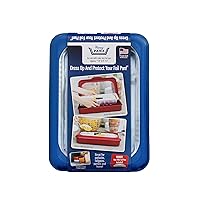 Fancy Panz 9x13- Inch Foil Cake Pan Dress Up & Protect Your Foil Pan Made in USA, Foil Pan & Serving Spoon Included. Hot or Cold Food. Stackable for easy travel. (Denim Blue)