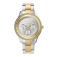 Fossil Stella Women's Watch with Stainless Steel or Leather Band and Crystal-Accents