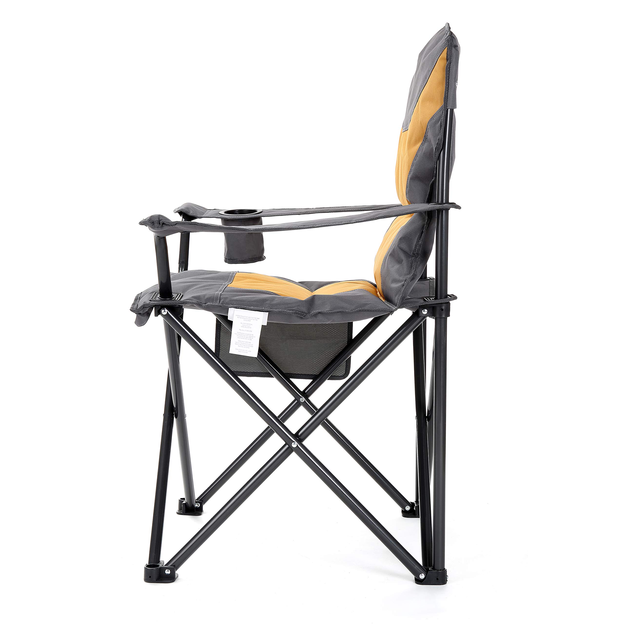 Mua ARROWHEAD OUTDOOR Portable Folding Camping Quad Chair w/Added Ultra-Comfortable  Padding, Cup-Holder, Heavy-Duty Carrying Bag, Padded Armrests, Supports up  to 330lbs, USA-Based Support (Tan  Gray) trên Amazon Mỹ chính hãng 2023