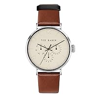 Ted Baker Phylipa Gents Brown Leather Strap Watch (Model: BKPPGF2029I)