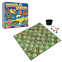Toys Traditional Snakes & Ladders Family Board Game | Fun Board Games Toys for All The Family | Perfect for Birthday Parties, Family Parties, Holiday Games | Perfect & Fun Gift for Any Child | 3+