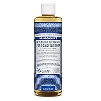 Dr. Bronner's Magic Soaps 18-in-1 Hemp Pure Castile Soaps Peppermint 16 fl. oz.