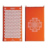 Acupressure Mat Original Level, Organic Cotton GOTS Certified, HSA/FSA Eligible, Ethically Handcrafted in India, Sustainable and Durable. Acupuncture relieves Stress, Tension