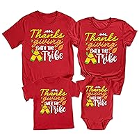 Thanksgiving with The Tribe Autumn Fall Thanksgiving Matching Family T-Shirt