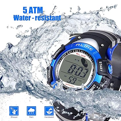 cofuo Boys Digital Sport Watch, Kids LED Electronic Waterproof Outdoor Watches Boy Girls Running Cool Fashion Watch with Alarm Stopwatch