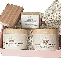 FOREV'Herbs Rose and Lavender Beauty Care Gift Set, Handmade Soap, Body Butter and More