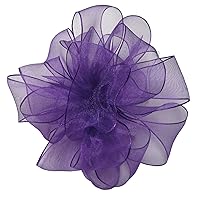 Offray Wired Edge Encore Sheer Craft Ribbon, 5/8-Inch Wide by 25-Yard Spool, Purple