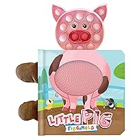 Fidgimals Little Pig Animal Farm Baby Book | Educational Children's Books, Sensory Board Book with Pop It Fidget Toys, Perfect Sensory Toys for ... Baby Books I Your Sensory Fidget Farm Friend