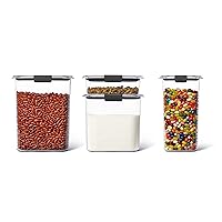 Rubbermaid Brilliance BPA Free Food Storage Containers with Lids, Airtight, Stain Resistant, Dishwasher Safe, Set of 4 (Large),Grey