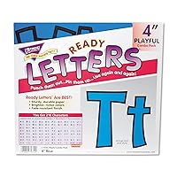 TREND T79744 Ready Letters Playful Combo Set, Blue, 4-Inch h, 216/Set
