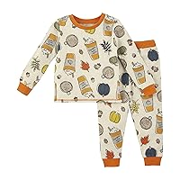 Mud Pie Baby Boys' Pumpkin Spice Pajama Set